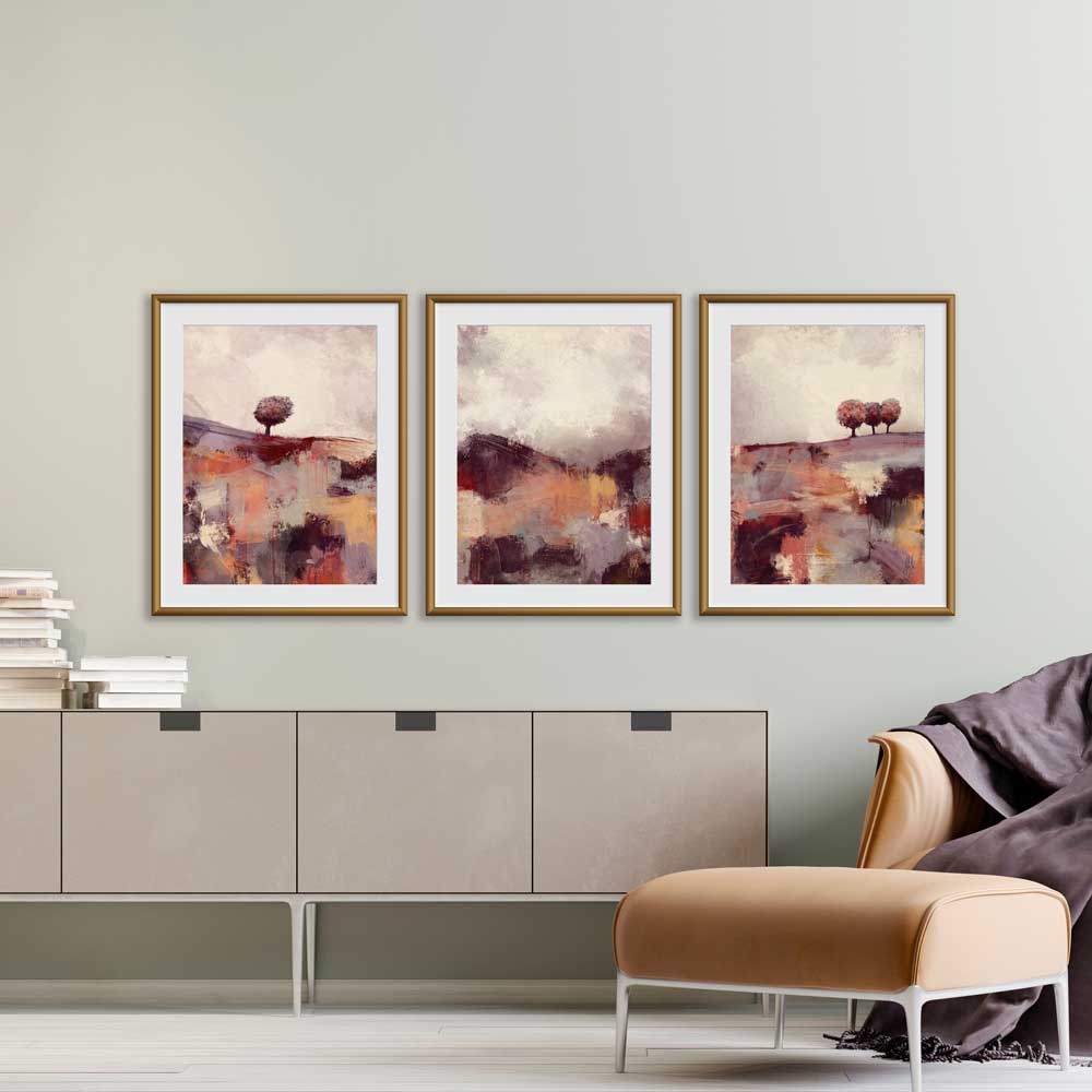 semi abstract landscape fine art prints - A Break In The Clouds by Jayne Leighton Herd. Ideal wall art for bedrooms.