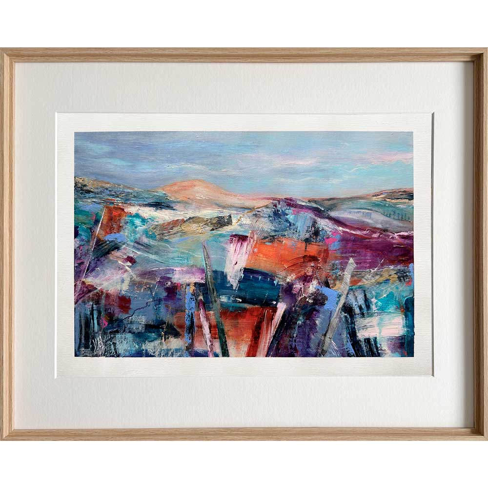 Original semi-abstract landscape painting - Into The Wilderness by Jayne Leighton Herd