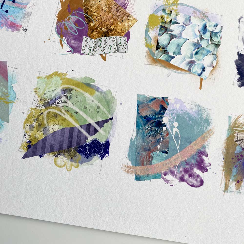 Little Squares of Spring Emotion - fine art print