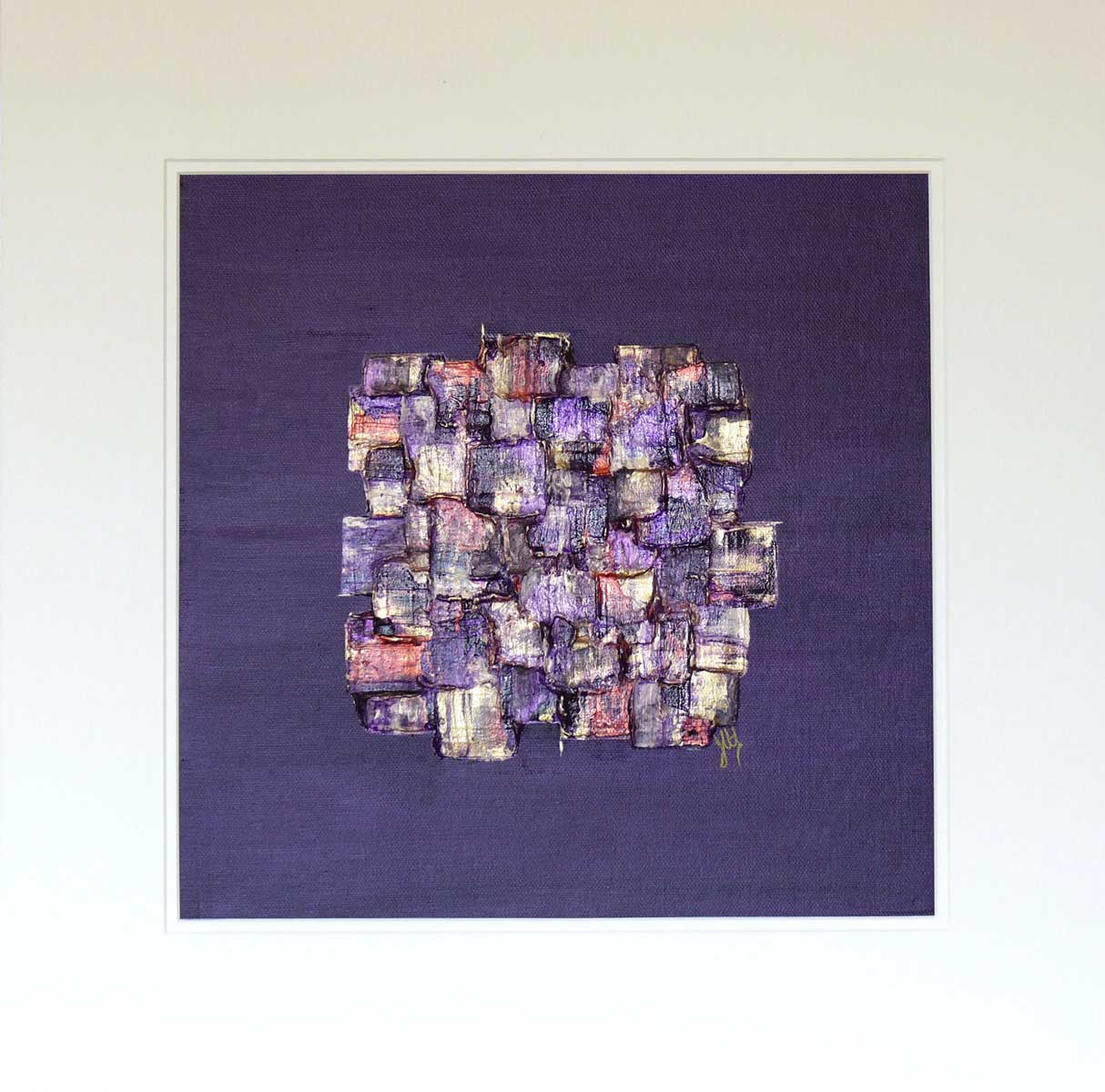 'By the Indigo' mounted art on canvas board