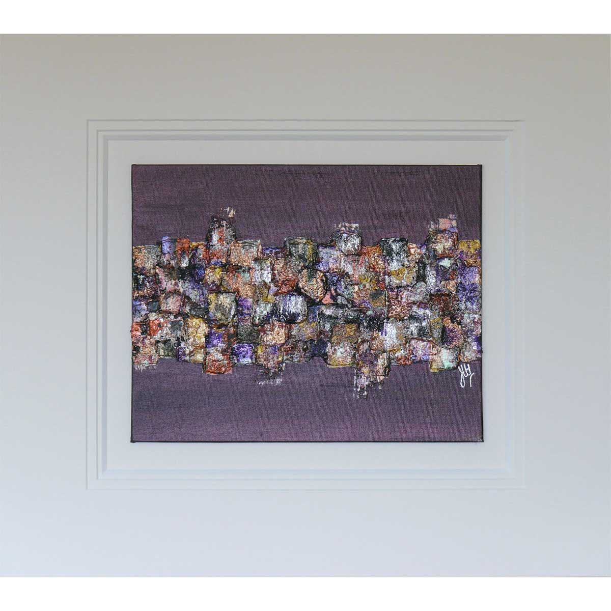 'Got to Keep Going' metallic art on canvas board