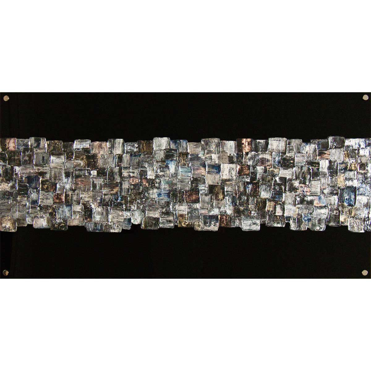 'Interwoven III' art on black plexiglass