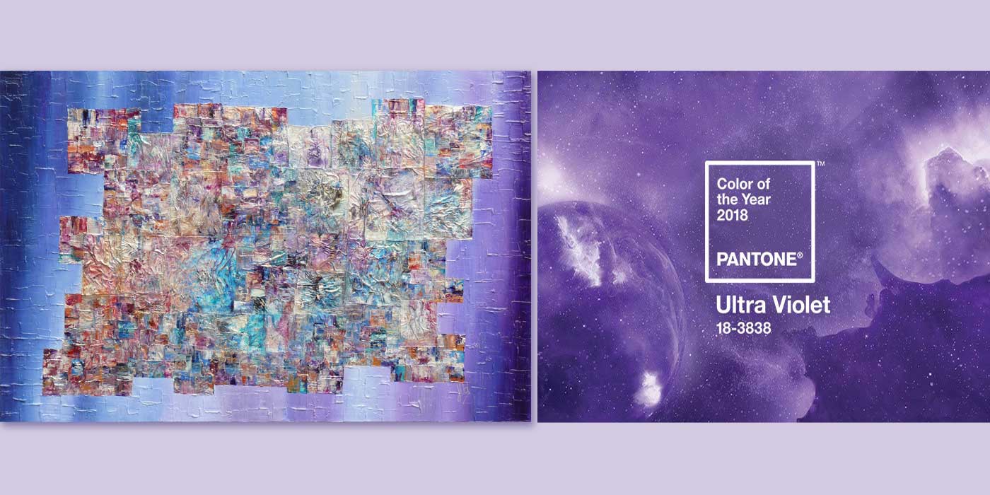 Pantone Ultra Violet Colour of the Year 2018 is right up my art street!