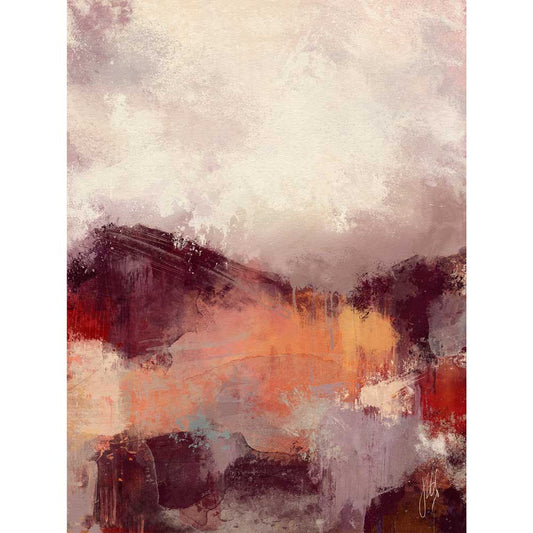 Original semi abstract landscape painting - A Break In The Clouds by Jayne Leighton Herd