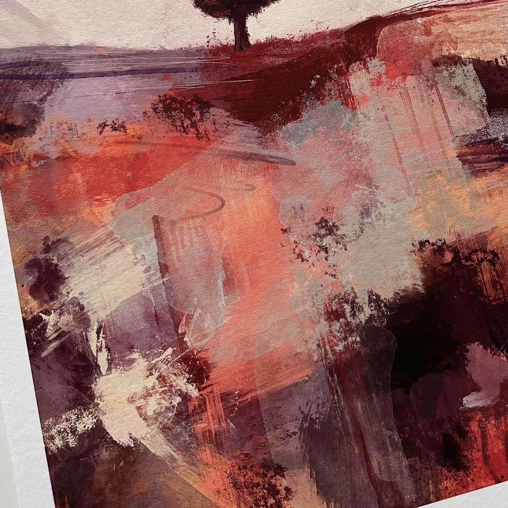 Semi abstract landscape fine art print - As The Season Turns I by Jayne Leighton Herd