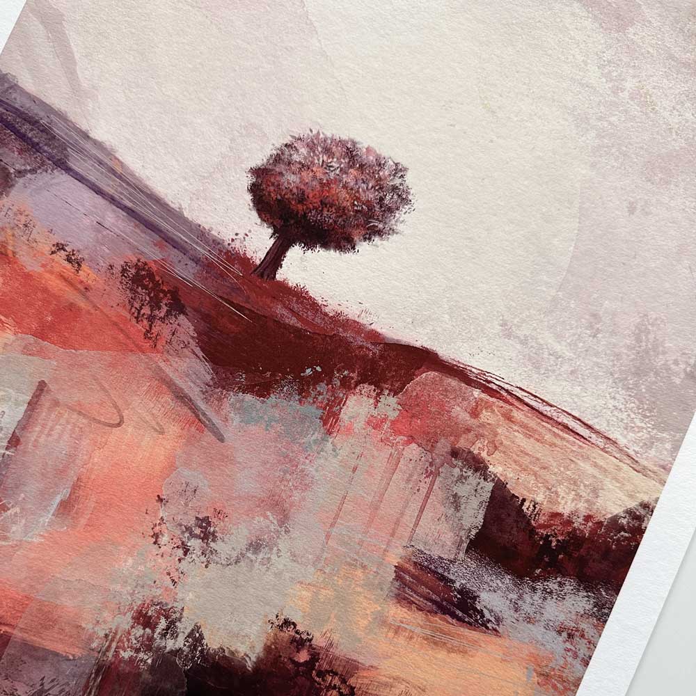 Semi abstract landscape fine art print  - As The Season Turns I by Jayne Leighton Herd