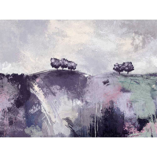 Original semi-abstract landscape painting - Gather Round II by Jayne Leighton Herd.