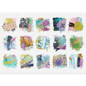 Little Squares of Spring Emotion abstract painting by Jayne Leighton Herd