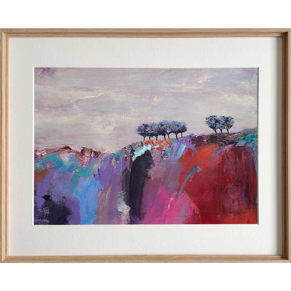 Original semi-abstract landscape painting - Where The Winds Whistle by Jayne Leighton Herd