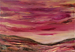 Alba IV small scottish landscape painting on canvas