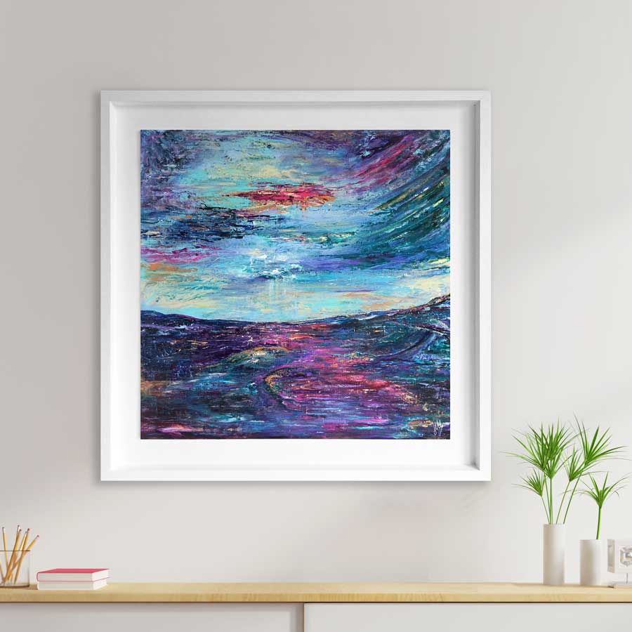 'Lomond Light' original Scottish landscape painting inspired by the Lomond Hills, Fife, Scotland