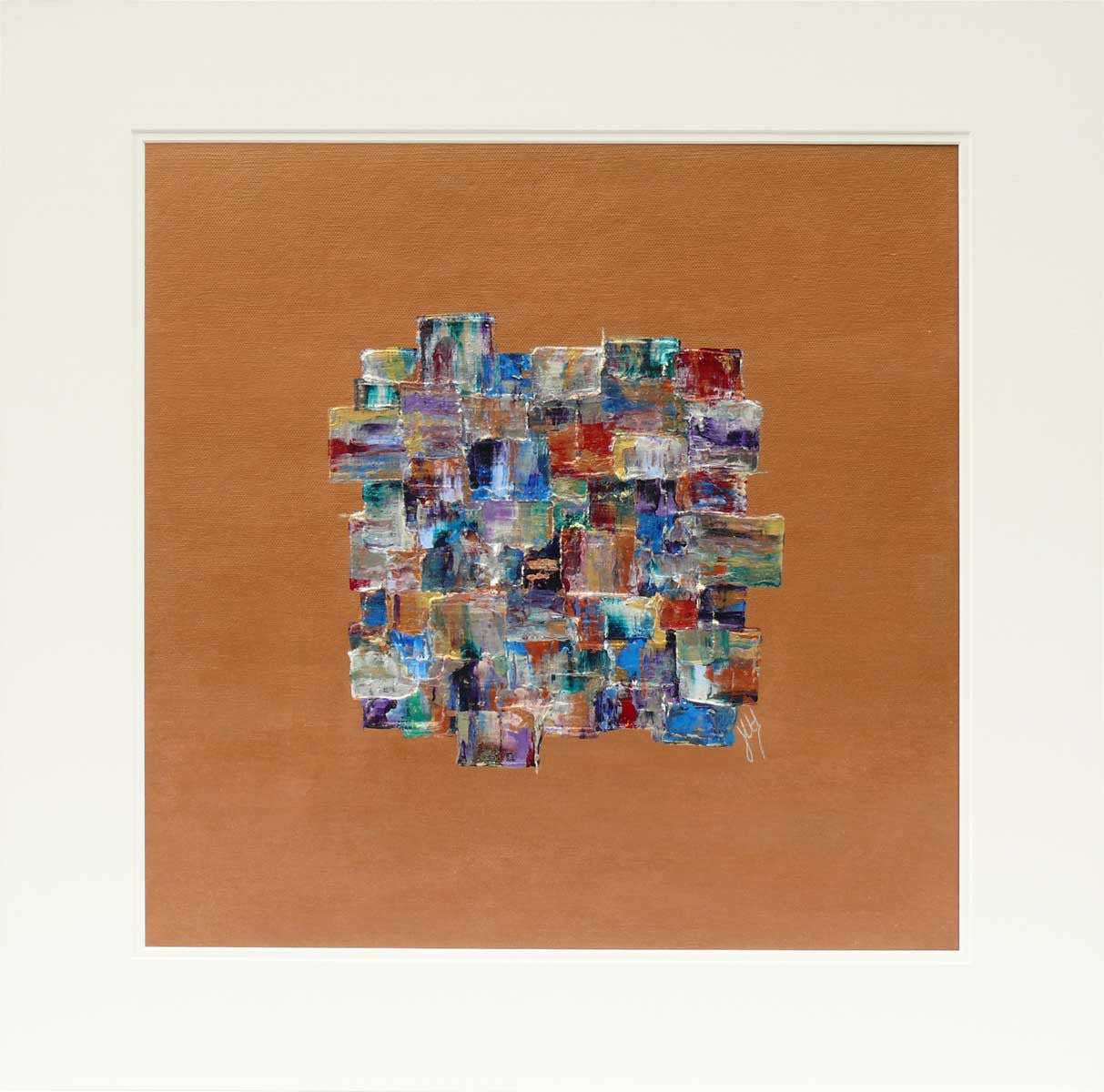 'Because of You' mounted original painting on canvas board