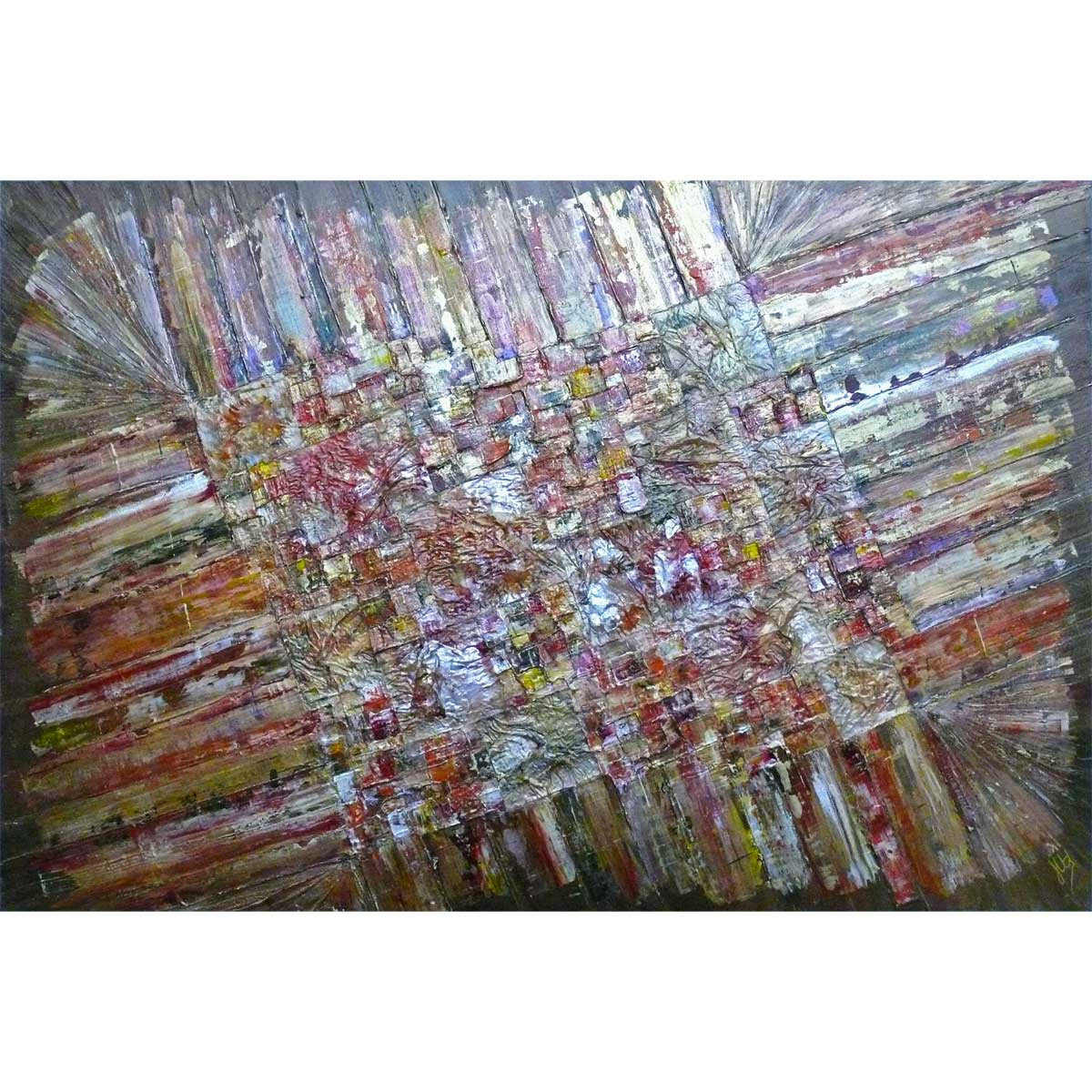 'Life's Tapestry III' abstract painting