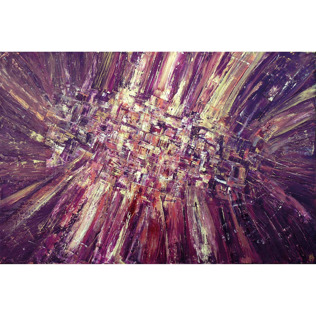 'Revelation' abstract painting on canvas