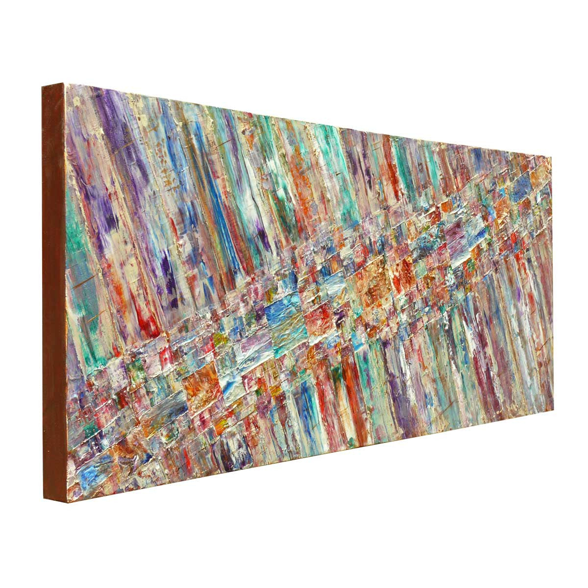 'Summer Promenade' abstract painting on canvas